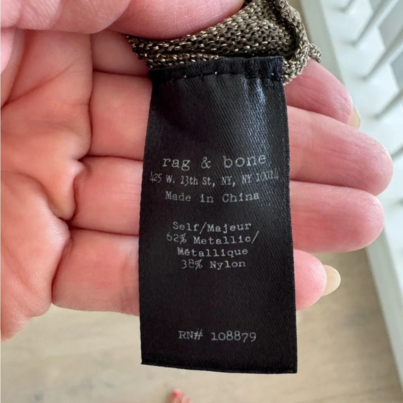 Rag & Bone metallic crew neck - Picture 6 of 8